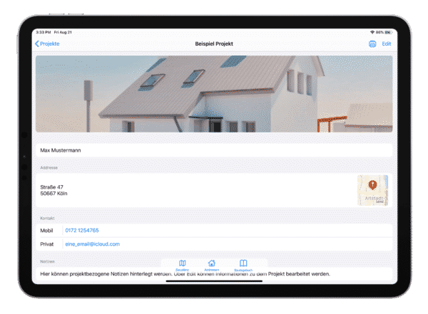 iOS Projektverwaltung
